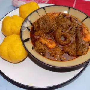 Banga Soup and Starch