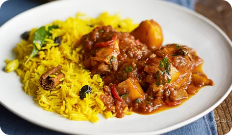 Authentic Nigerian food dish at Lizziano Kitchen